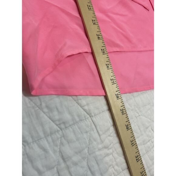 Lilly Pulitzer Dahlia Tie Neck Silk Blouse Women L Sleeveless Lightweight Tunic - Picture 3 of 6